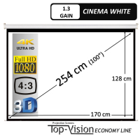 Manueel 100" - 254 cm (4:3) - economy - BOL.COM