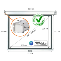 Manueel projectiescherm 150" - BOL.COM