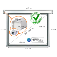  Écran électrique 200" - 5m08 (4:3)