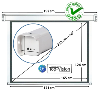 Elektrisch projectiescherm 84" - 213 cm (4:3) - BOL.COM