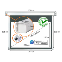  Ecran électrique 106" - 2m70