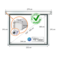 Elektrisch projectiescherm 120" - BOL.COM