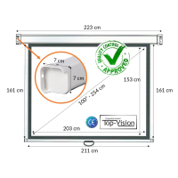  Écran manuel 100" - 2m54