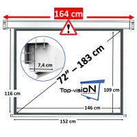  Ecran électrique 72" - 183 cm (4:3)