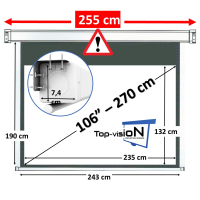  Ecran électrique 106" - 270 cm (16:9)