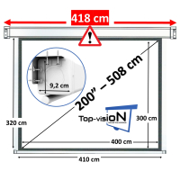  Écran électrique 200" - 508 cm (4:3)