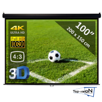  Écran manuel 100" - 254 cm (4:3) - economy