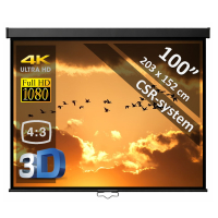  Écran manuel 100" - 254 cm (4:3)