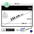  Écran manuel 92" - 234 cm (16:9) - economy