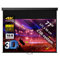  Écran manuel 77" - 196 cm (16:9)