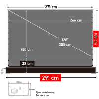 Electric Floor UP 120" - 305 cm