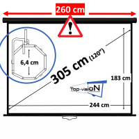  Écran manuel 100" - 254 cm (4:3) - economy