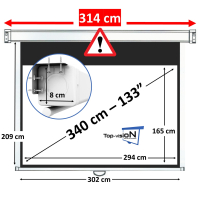  Écran manuel 133" - 340 cm (16:9)