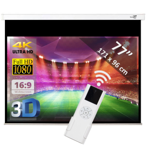 Electric screen 77" - 196 cm (16:9)