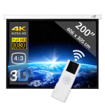  Écran électrique 200" - 508 cm (4:3)