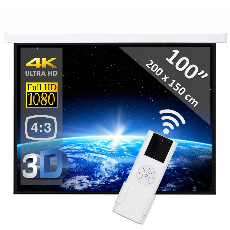  Écran électrique 100" - 254 cm (4:3)