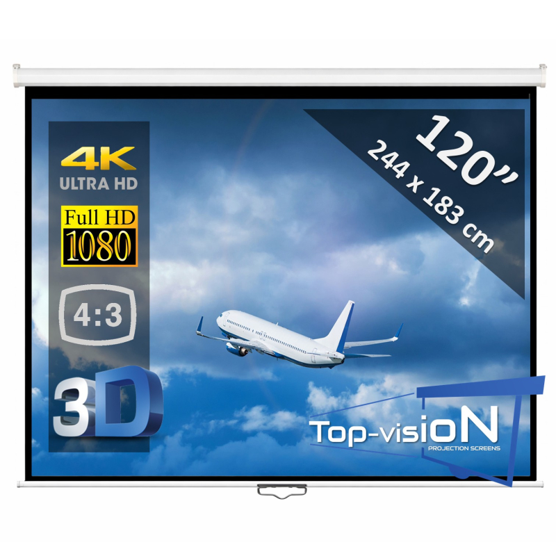  Écran manuel 100" - 254 cm (4:3) - economy
