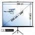 Tripod screen 100" - 254 cm 