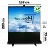 Floor screen 80" - 203 cm